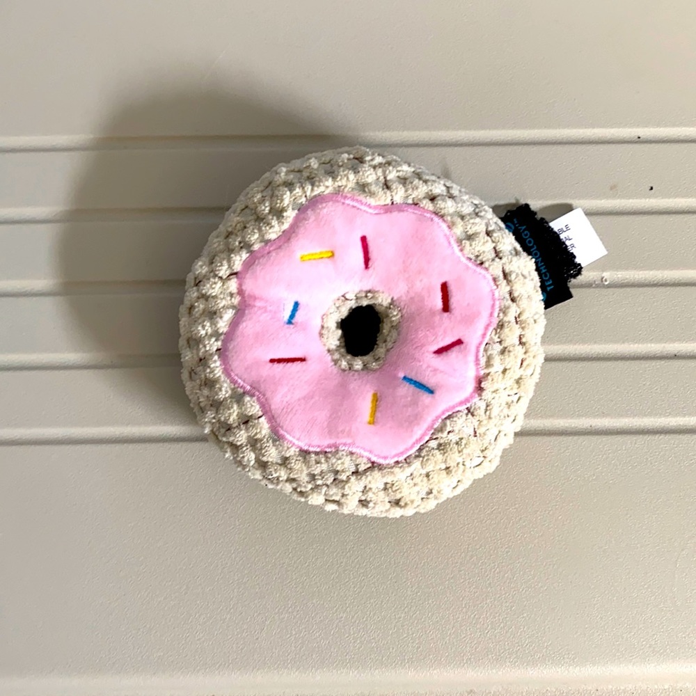Donut Squeaky Dog Toy